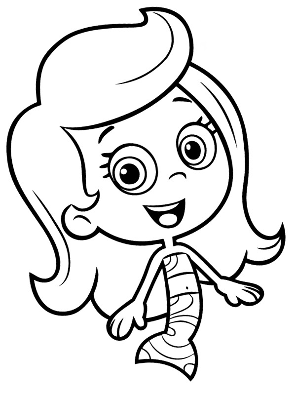 Dibujo de Molly Bubble Guppies para Colorear Dibujo de Molly Bubble Guppies para Colorear