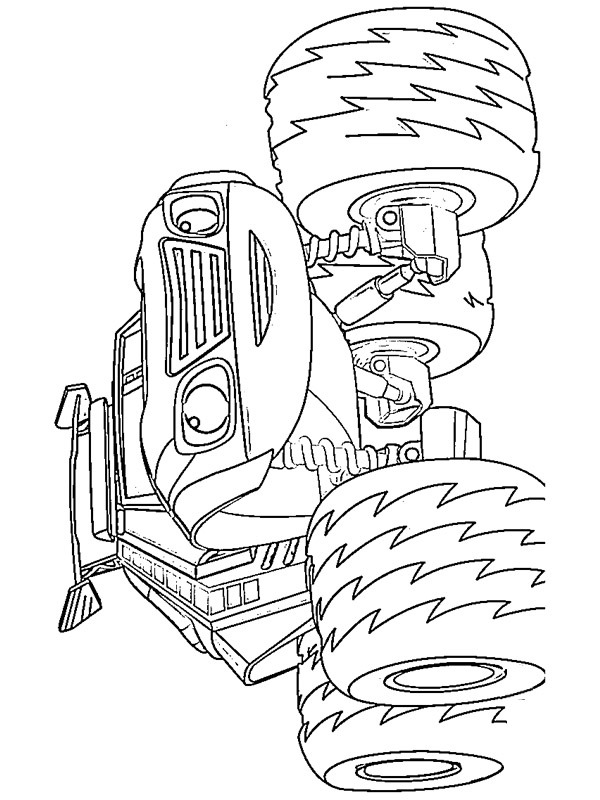 Dibujo de Camión monstruo Watts para Colorear Dibujo de Camión monstruo Watts para Colorear