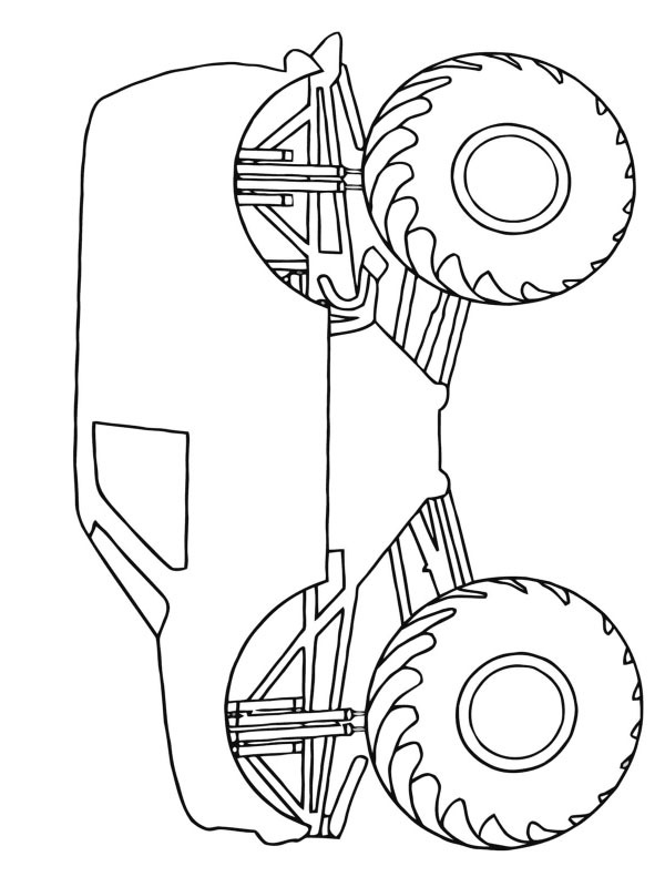Dibujo de Camión monstruo para Colorear Dibujo de Camión monstruo para Colorear