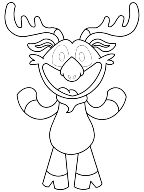 Dibujo de Moody Moose (Poppy Playtime) para Colorear Dibujo de Moody Moose (Poppy Playtime) para Colorear