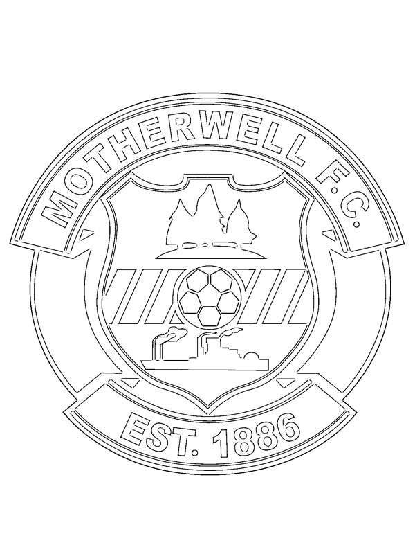 Dibujo de Motherwell FC para Colorear