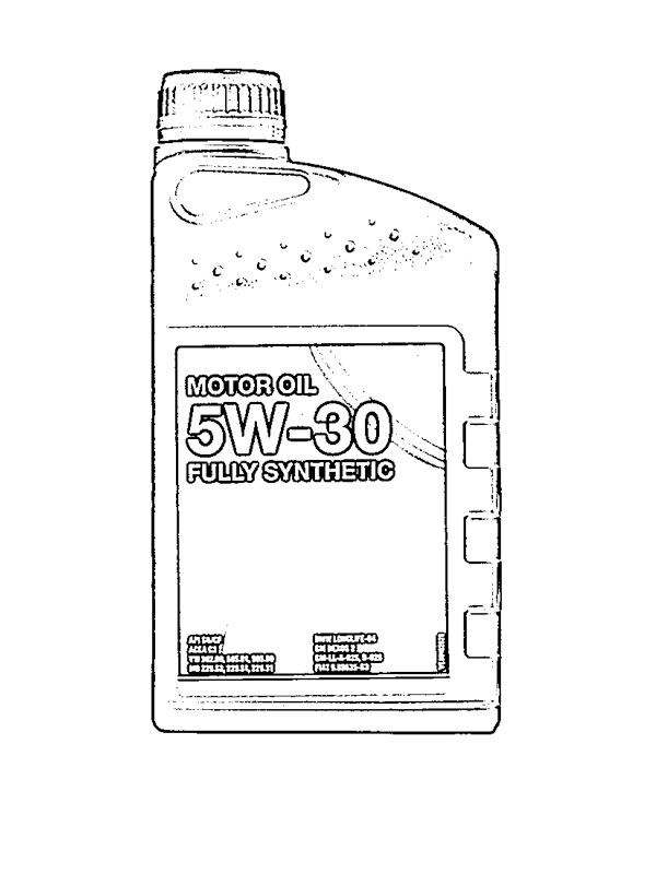 Dibujo de Botella de aceite de motor para Colorear