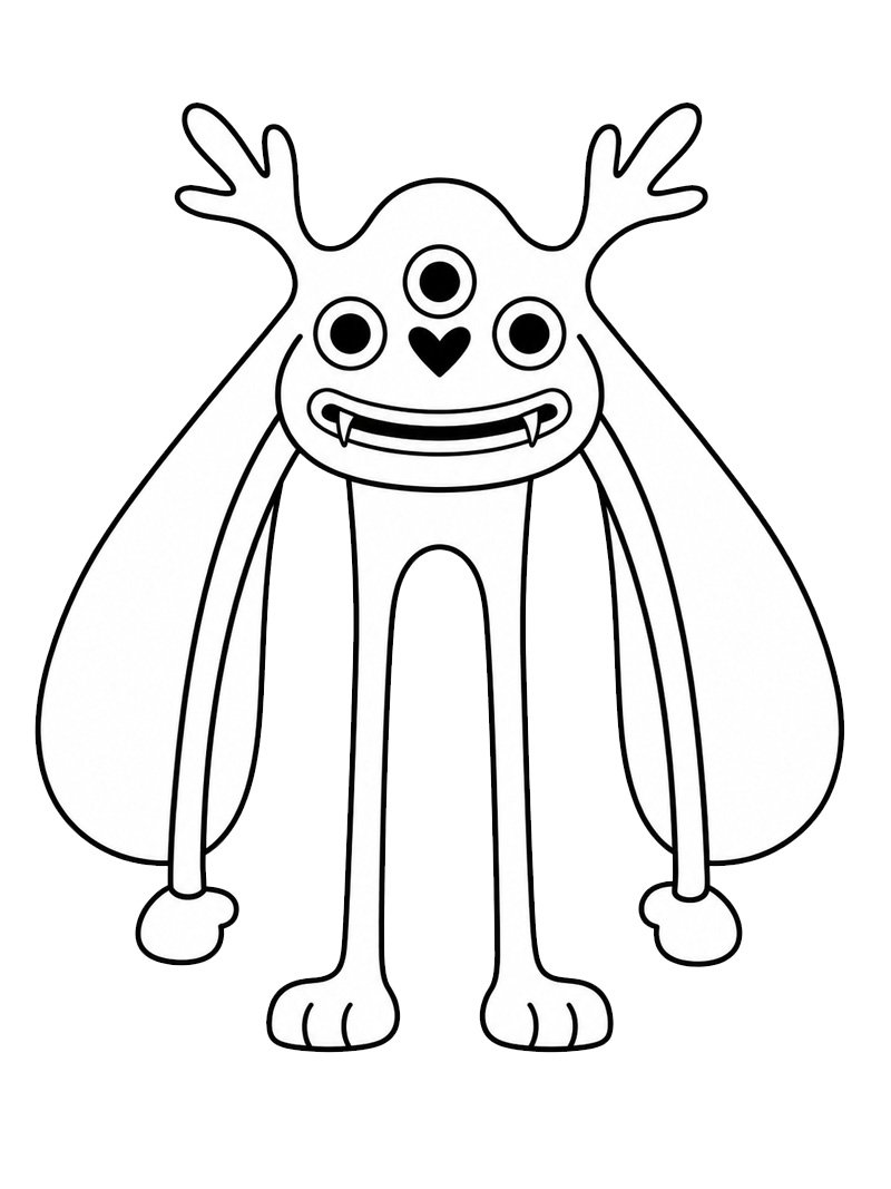 Dibujo de Mr. Kickster (Garten of Banban) para Colorear Dibujo de Mr. Kickster (Garten of Banban) para Colorear