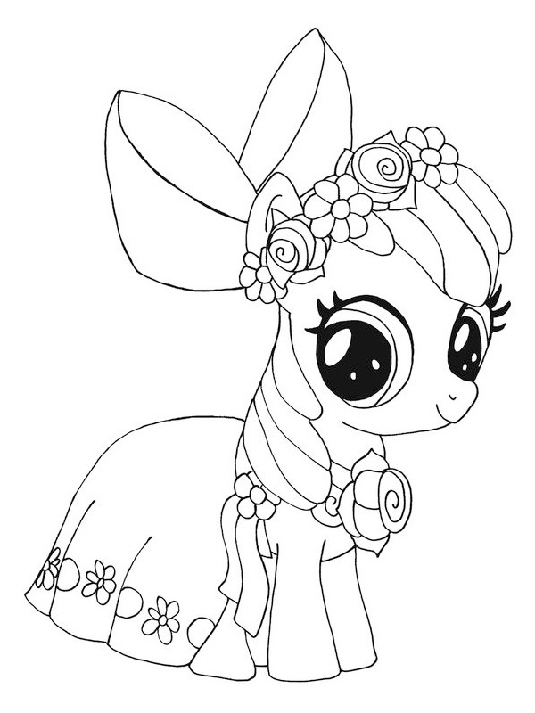 Dibujo de Diamond Tiara (My Little Pony) para Colorear