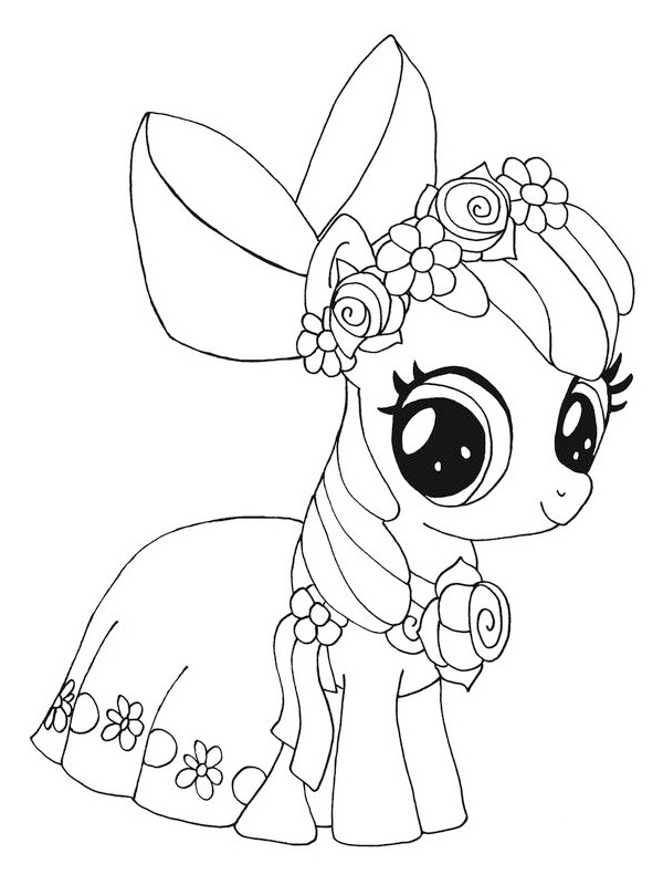 Dibujo de Diamond Tiara (My Little Pony) para Colorear Dibujo de Diamond Tiara (My Little Pony) para Colorear