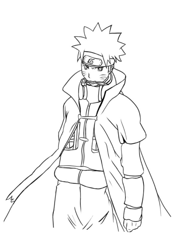 Dibujo de Naruto Uzumaki para Colorear Dibujo de Naruto Uzumaki para Colorear