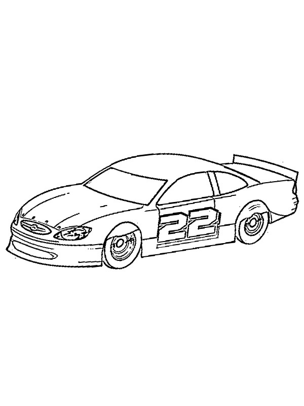 Dibujo de Coche Nascar para Colorear Dibujo de Coche Nascar para Colorear
