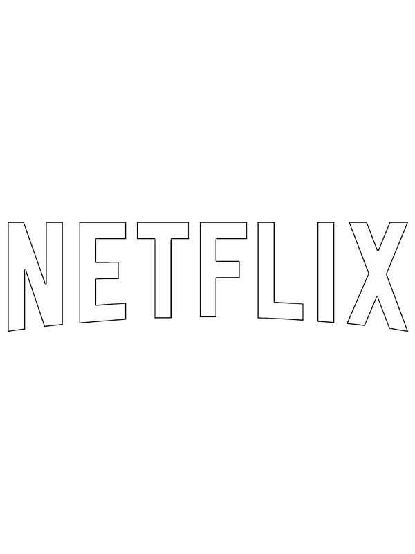 Dibujo de Logo de Netflix para Colorear