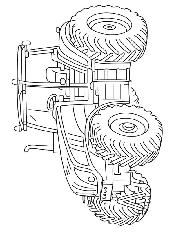 Dibujo de New Holland T8.390 para Colorear Dibujo de New Holland T8.390 para Colorear