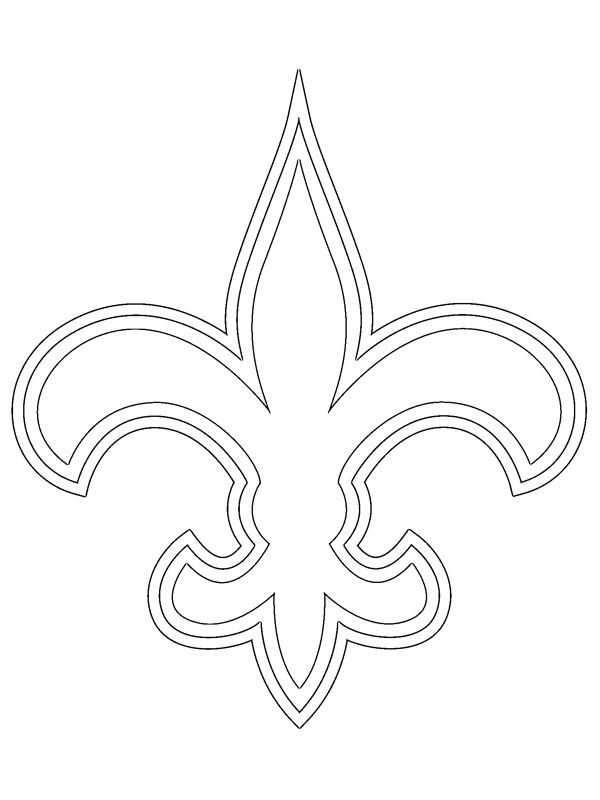 Dibujo de New Orleans Saints para Colorear Dibujo de New Orleans Saints para Colorear