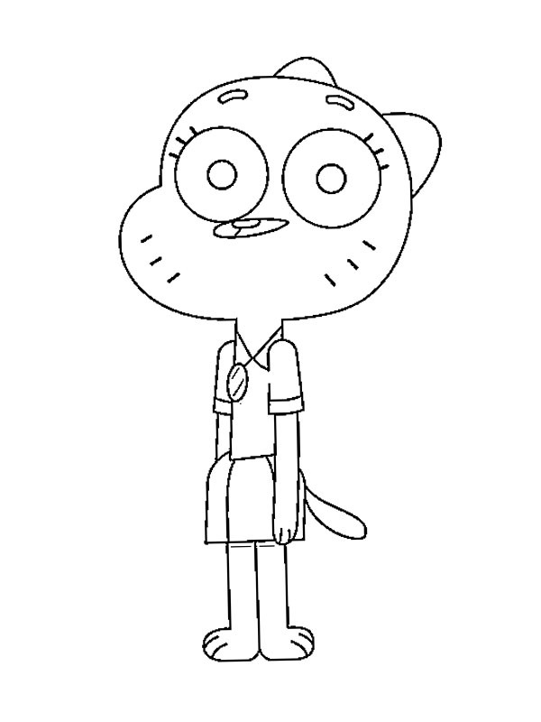 Dibujo de Anaís Watterson para Colorear Dibujo de Anaís Watterson para Colorear