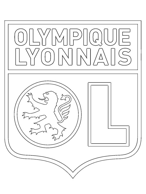 Dibujo de Olympique de Lyon para Colorear