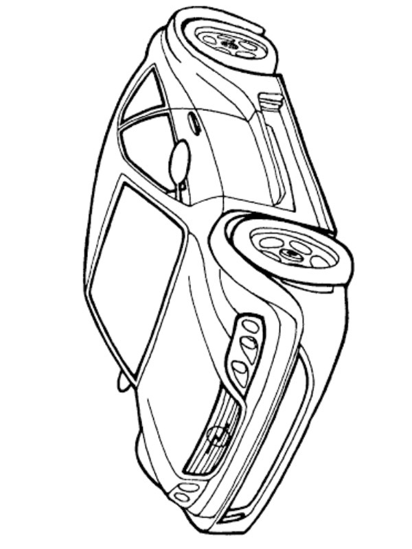 Dibujo de Opel Astra Coupé para Colorear