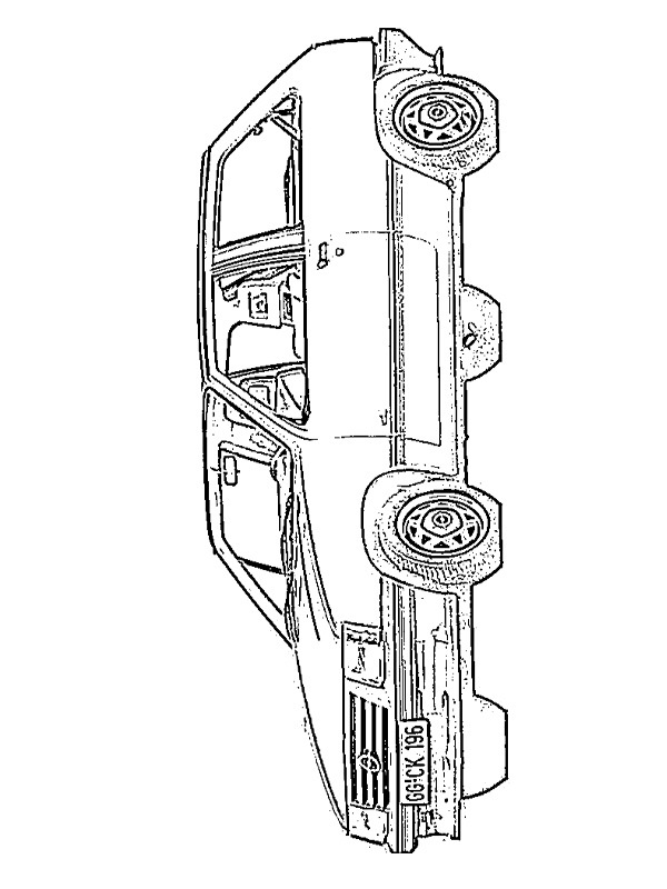 Dibujo de Opel Corsa (1985) para Colorear Dibujo de Opel Corsa (1985) para Colorear