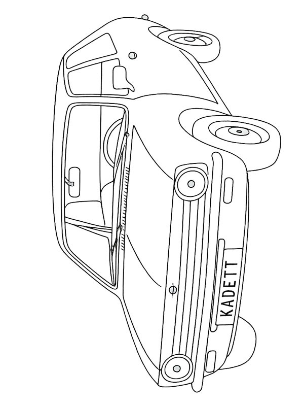 Dibujo de Opel Kadett para Colorear Dibujo de Opel Kadett para Colorear