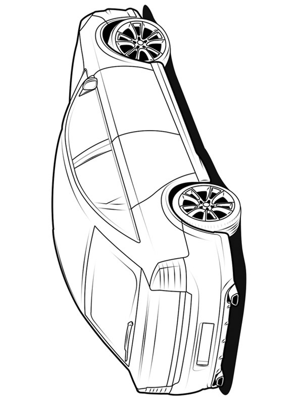 Dibujo de Opel vectra para Colorear