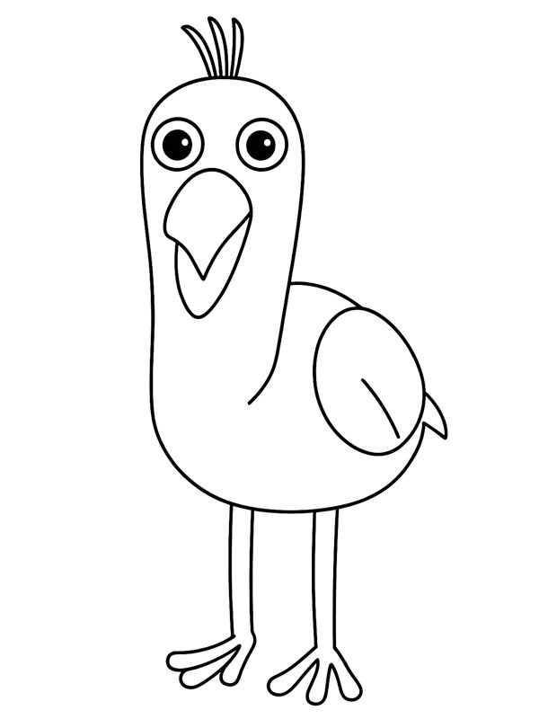 Dibujo de Opila Bird (Garten of Banban) para Colorear Dibujo de Opila Bird (Garten of Banban) para Colorear