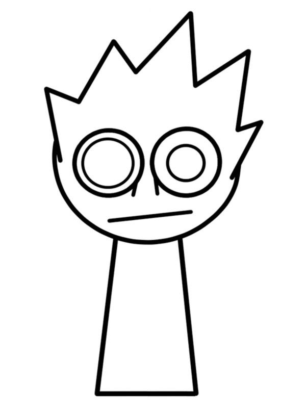 Dibujo de OWAKCX Incredibox Sprunki para Colorear Dibujo de OWAKCX Incredibox Sprunki para Colorear