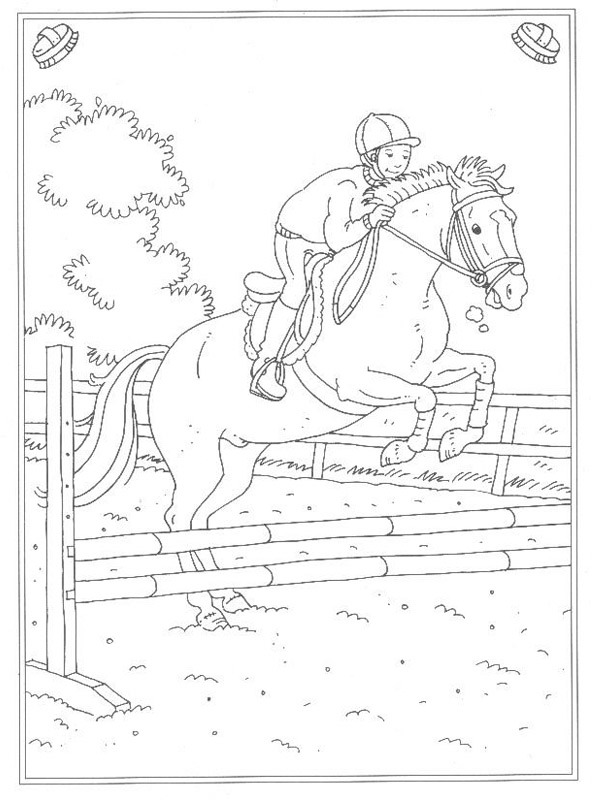 Dibujo de caballo de salto para Colorear