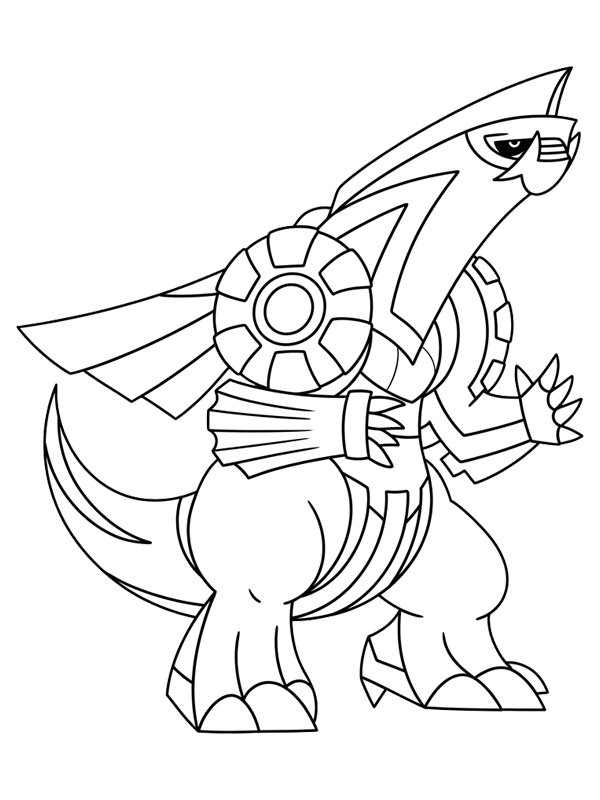 Dibujo de Palkia Pokemon para Colorear
