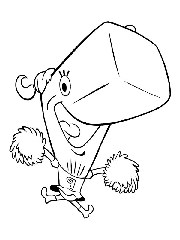 Dibujo de Pearl Cangrejo para Colorear Dibujo de Pearl Cangrejo para Colorear