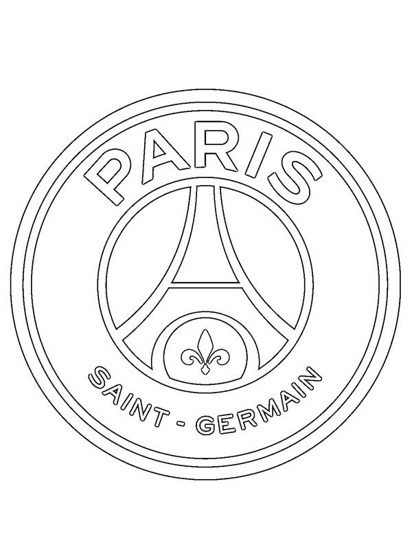 Dibujo de Paris Saint-Germain para Colorear