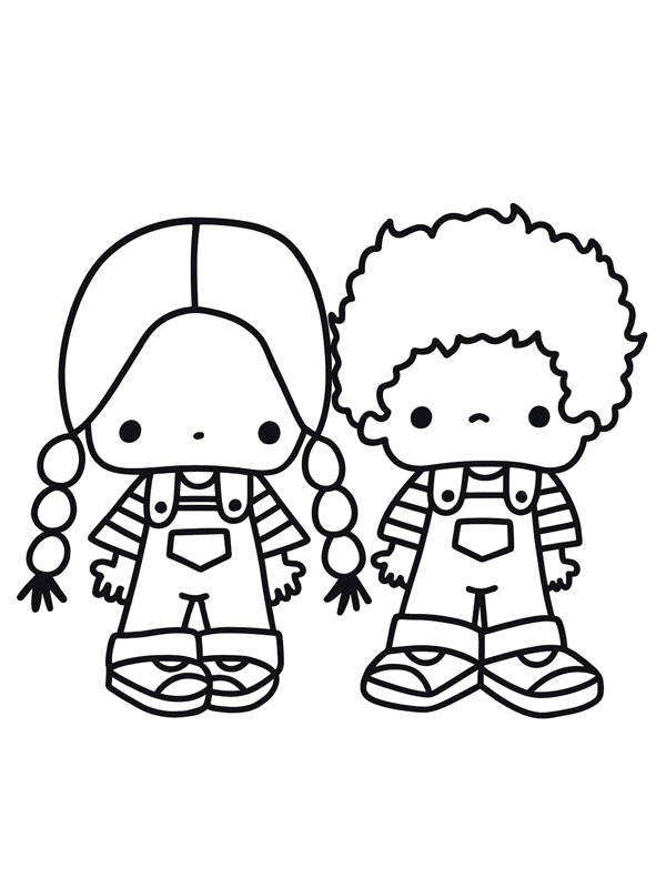 Dibujo de Patty & Jimmy para Colorear Dibujo de Patty & Jimmy para Colorear