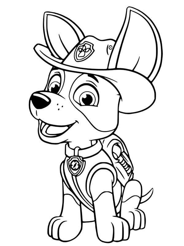 Dibujo de La Patrulla Canin Tracker para Colorear