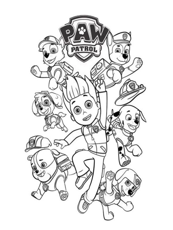 Dibujo de La Patrulla Canina para Colorear Dibujo de La Patrulla Canina para Colorear