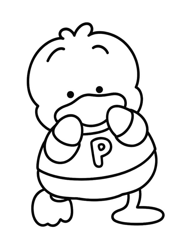 Dibujo de Pekkle (Sanrio) para Colorear Dibujo de Pekkle (Sanrio) para Colorear