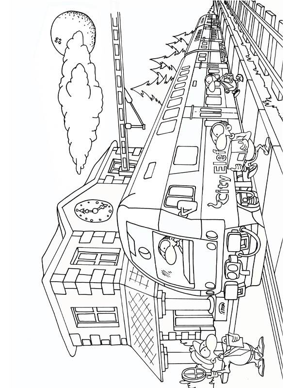 Dibujo de andén para Colorear Dibujo de andén para Colorear