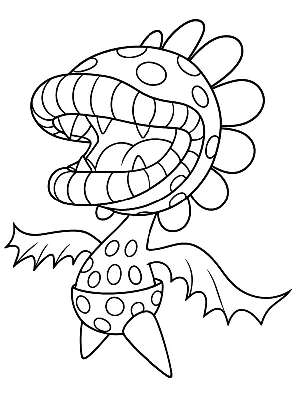 Dibujo de Floro Piraña para Colorear Dibujo de Floro Piraña para Colorear