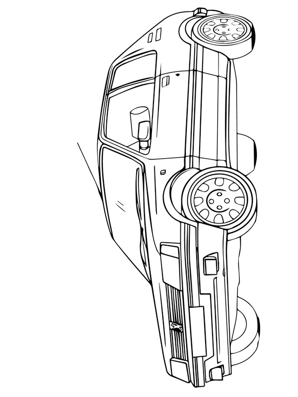 Dibujo de Peugeot 205 para Colorear