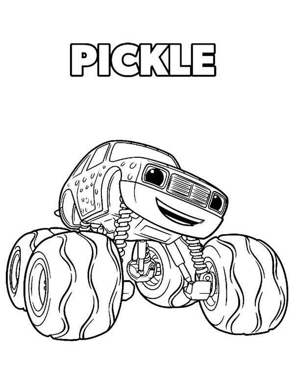 Dibujo de Pickle (Blaze y los Monster Machines) para Colorear