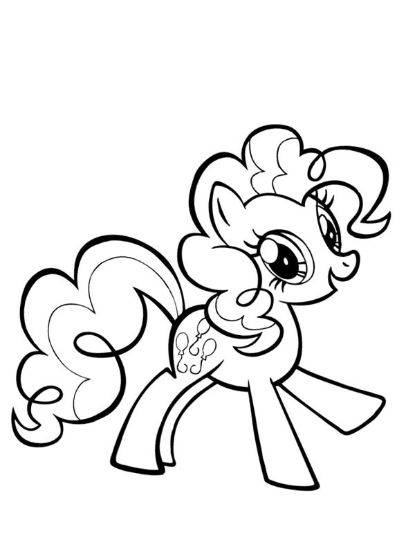 Dibujo de Pinkie Pie para Colorear Dibujo de Pinkie Pie para Colorear