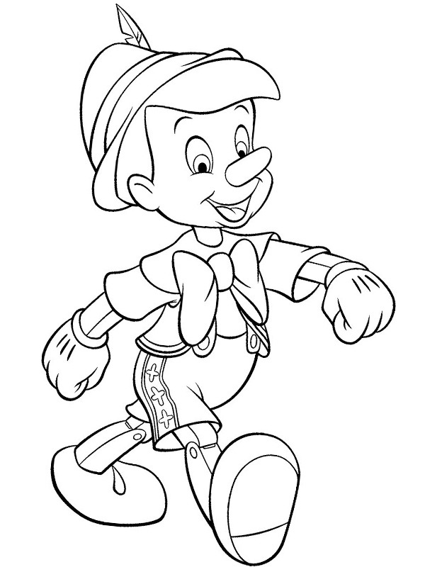 Dibujo de Pinocho para Colorear