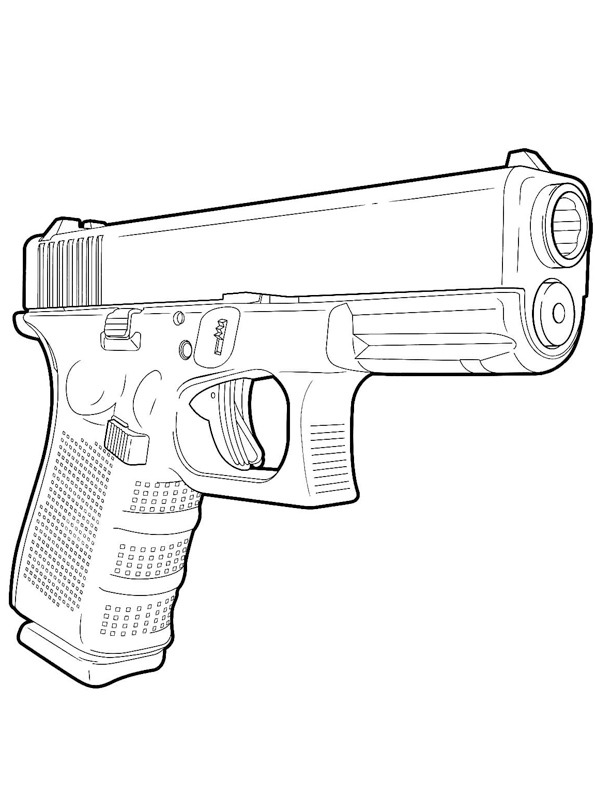 Dibujo de Pistola para Colorear