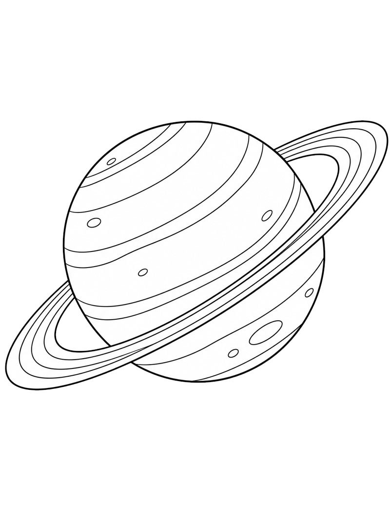 Dibujo de Urano (planeta) para Colorear Dibujo de Urano (planeta) para Colorear