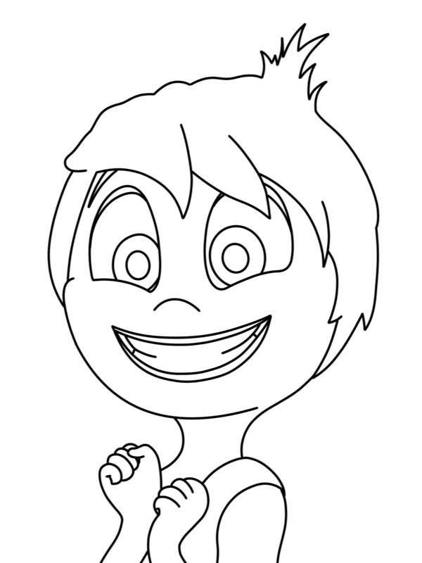 Dibujo de Alegría (Del revés) para Colorear Dibujo de Alegría (Del revés) para Colorear