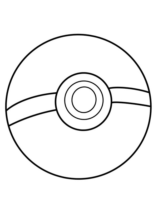 Dibujo de Poké Ball para Colorear Dibujo de Poké Ball para Colorear