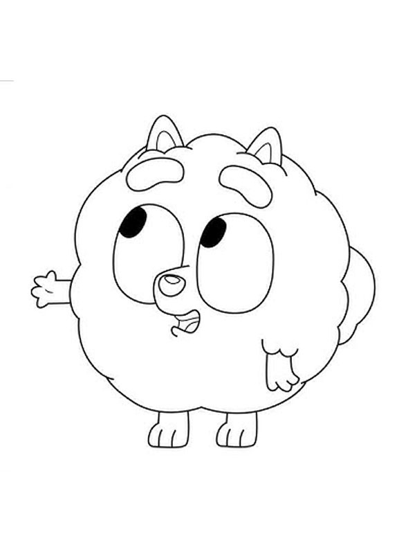 Dibujo de Pom Pom (Bluey) para Colorear Dibujo de Pom Pom (Bluey) para Colorear