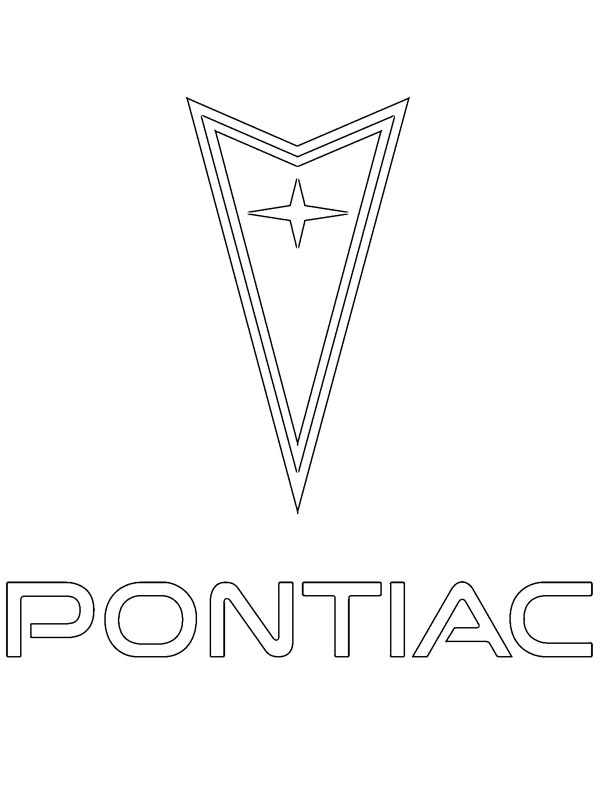 Dibujo de Logo de Pontiac para Colorear