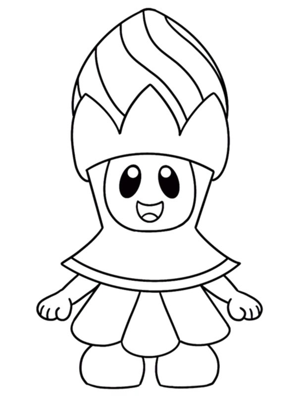Dibujo de Poplin Super Mario Wonder para Colorear Dibujo de Poplin Super Mario Wonder para Colorear