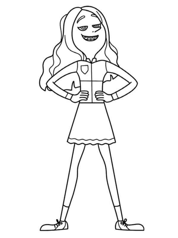 Dibujo de Poppy Prescott para Colorear Dibujo de Poppy Prescott para Colorear