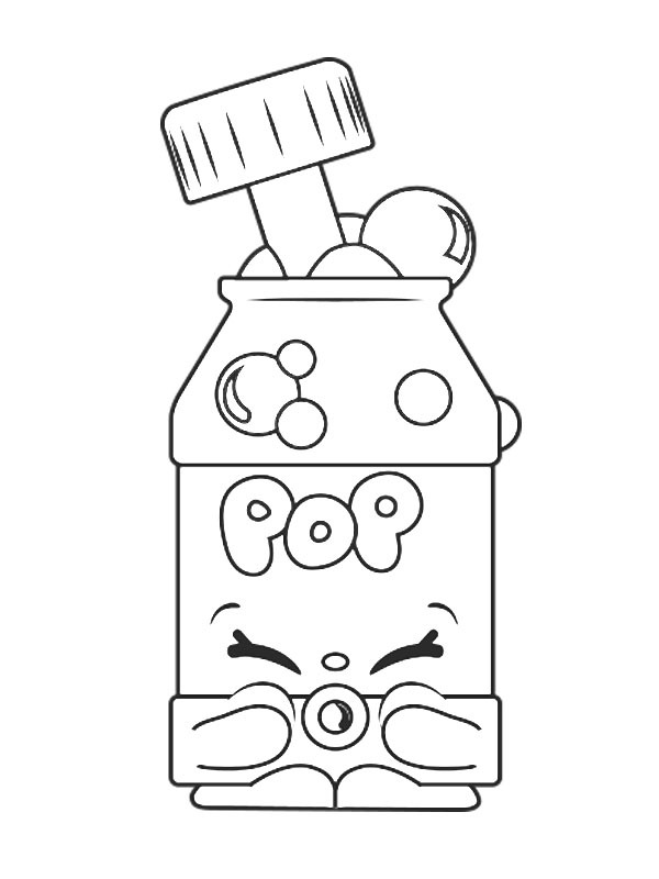 Dibujo de Pops soplador de burbujas para Colorear Dibujo de Pops soplador de burbujas para Colorear