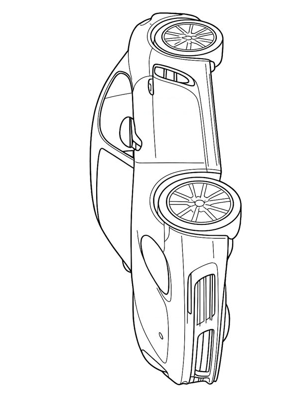 Dibujo de Porsche 718 Cayman para Colorear Dibujo de Porsche 718 Cayman para Colorear