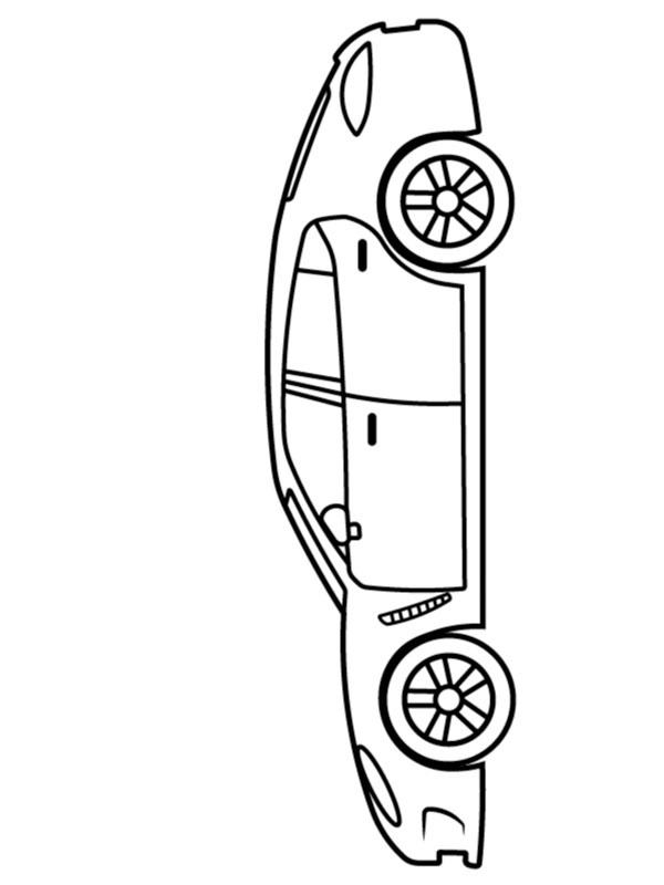 Dibujo de Porsche Panamera para Colorear Dibujo de Porsche Panamera para Colorear