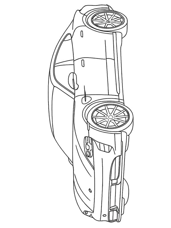 Dibujo de Porsche Taycan Turbo GT para Colorear Dibujo de Porsche Taycan Turbo GT para Colorear