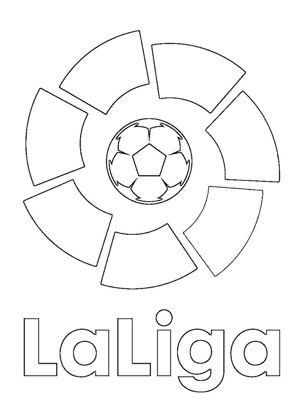 Dibujo de Logotipo Primera División (La Liga) para Colorear Dibujo de Logotipo Primera División (La Liga) para Colorear