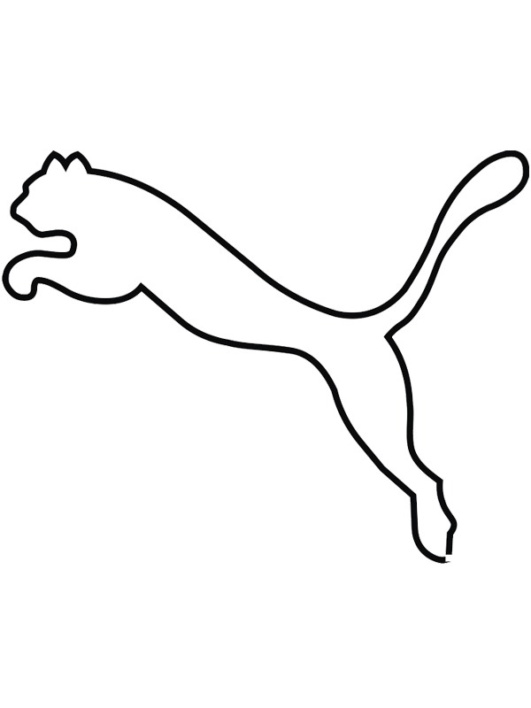 Dibujo de Logo de Puma para Colorear